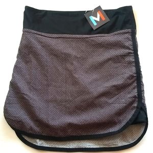 Women's Black and Gray Skort